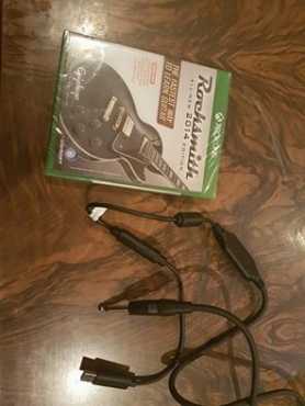 Xbox One, Rocksmith game and cable still in wrapping