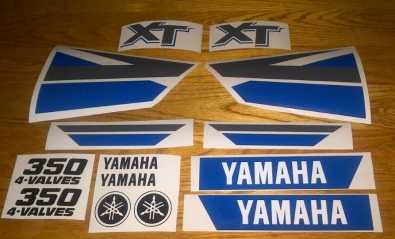 XT350 Yamaha decals stickers graphics - yr 2000