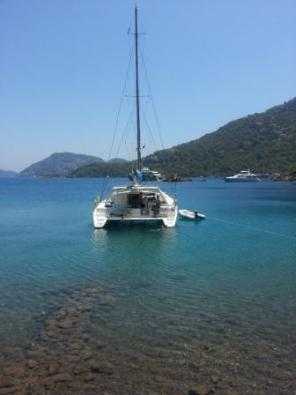 Yacht sailing between Langkawi and Phuket