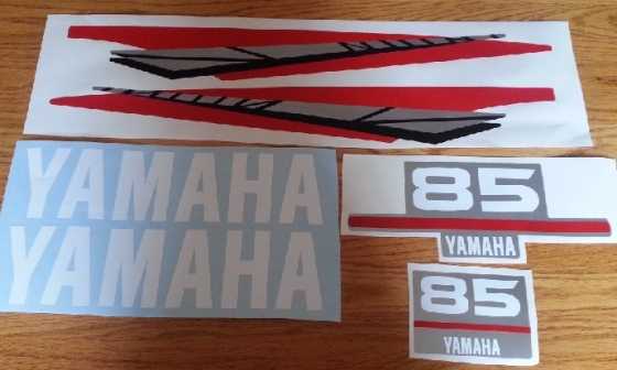 Yamaha 2 stroke 85HP motor cowl graphics stickers kits