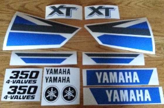 Yamaha XT 350 decals sticker kit