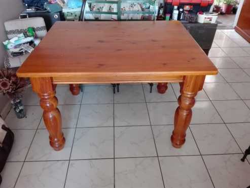 Yellow wood diningroom table for sale