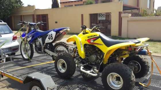 YZF 250 2008 off road and LPZ250 quad