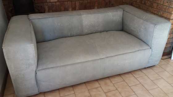 Ze-Ross Genuine Leather Couch