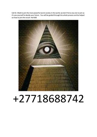 Join illuminati in USA  +27718688742
