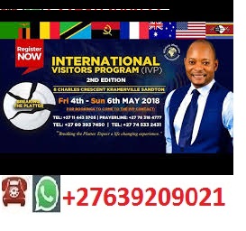 Upcoming International Visitors Program with Pastor Alph Lukau contact details+27639209021