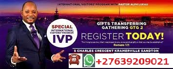 Face to Face International Visitors Program with Pastor Alph Lukau contact+27639209021