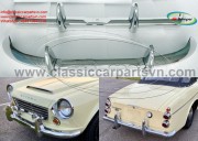 Datsun Roadster Fairlady 1962 bumpers with over riders
