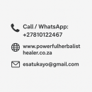 powerfulherbalisthealer.co.za +27810122467 Am a powerful healer who can help with connecting you with the ancestors spirits. I facilitate the deepening of your relationship to the spirit world to seek answers. I also help with: ** FINANCIAL PROBLEMS 